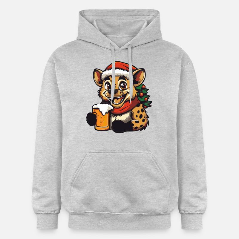 Bière de Noël Hyena - Sweat à capuche Softstyle® Gildan Unisexe - gris clair chiné