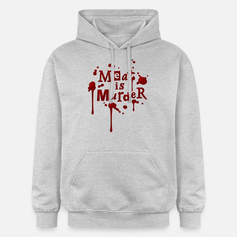 01_t_meatismurder - Sweat à capuche Softstyle® Gildan Unisexe - gris clair chiné