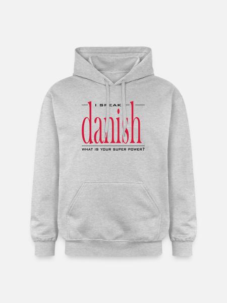 Super Power Danish - Gildan Unisex Softstyle® Midweight Hoodie - Hellgrau meliert