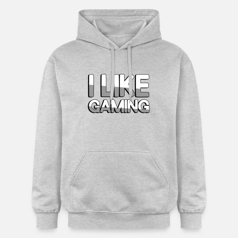 J’AIME LES JEUX - Jeux - Sweat à capuche Softstyle® Gildan Unisexe - gris clair chiné