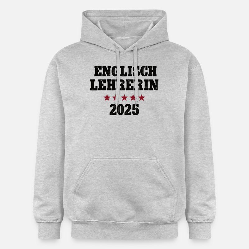 Englischlehrerin 2025 Studium Lehramt Studentin - Gildan Unisex Softstyle® Midweight Hoodie - Hellgrau meliert