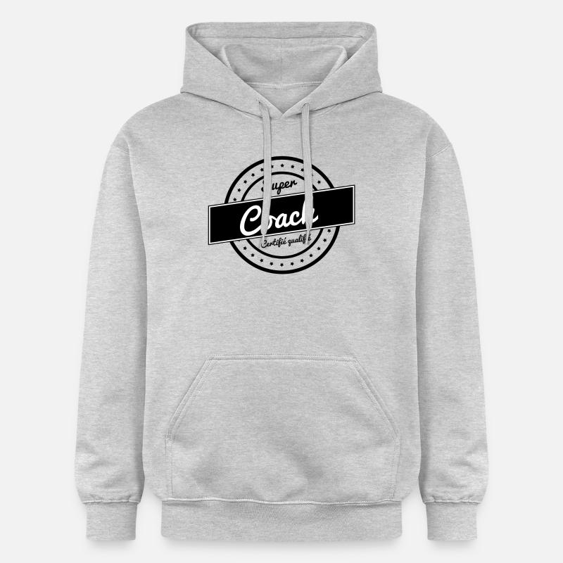 Super coach - Sweat à capuche Softstyle® Gildan Unisexe - gris clair chiné