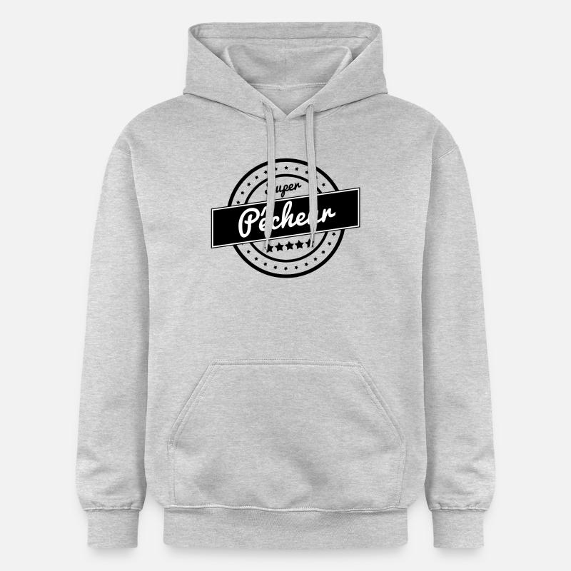 Super pêcheur - Sweat à capuche Softstyle® Gildan Unisexe - gris clair chiné