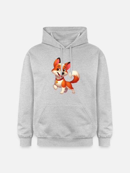 fox terrier 8 - Sweat à capuche Softstyle® Gildan Unisexe - gris clair chiné