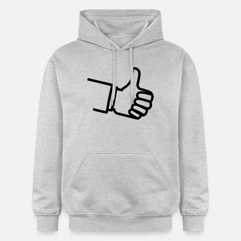 Pouce épais - Sweat à capuche Softstyle® Gildan Unisexe - gris clair chiné