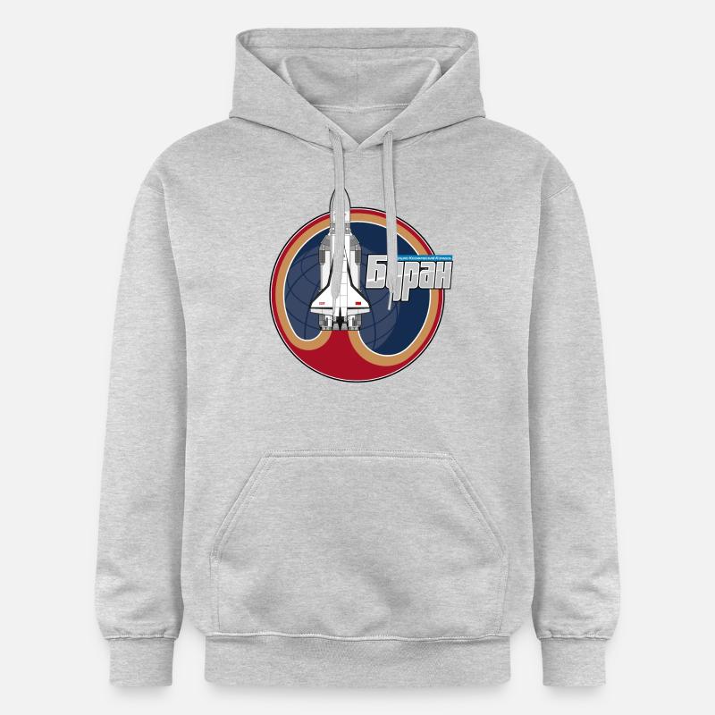 La navette Buran - Sweat à capuche Softstyle® Gildan Unisexe - gris clair chiné