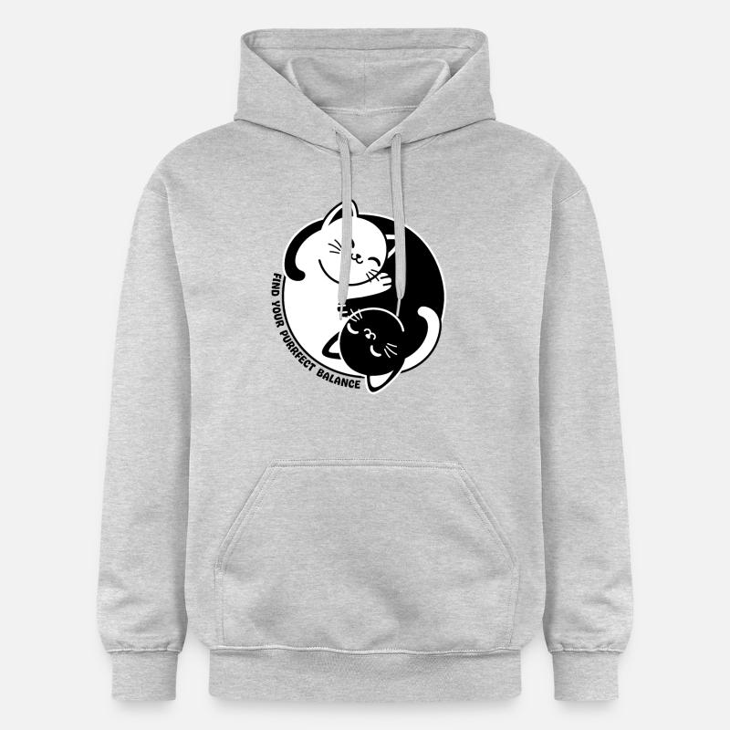 Trouvez votre équilibre parfait - Sweat à capuche Softstyle® Gildan Unisexe - gris clair chiné