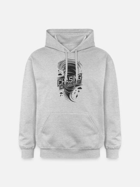 Tornado Twister jagter meteorolog - Gildan Softstyle® Midweight unisex-hoodie - lysegrå meleret