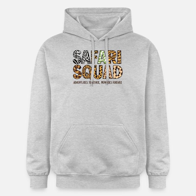 Souvenirs d’aventure Safari Squad pour - Sweat à capuche Softstyle® Gildan Unisexe - gris clair chiné