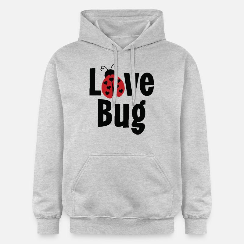 Bug d’amour - Sweat à capuche Softstyle® Gildan Unisexe - gris clair chiné