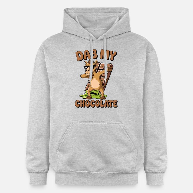 Dubaï Dab my Chocolate - Sweat à capuche Softstyle® Gildan Unisexe - gris clair chiné