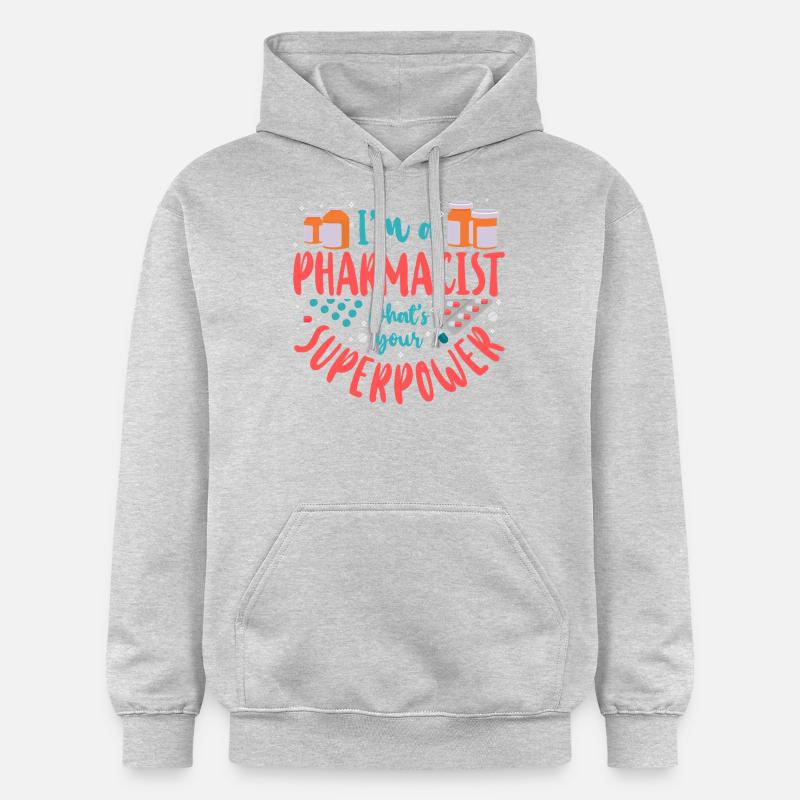 Technicien en pharmacie - Sweat à capuche Softstyle® Gildan Unisexe - gris clair chiné