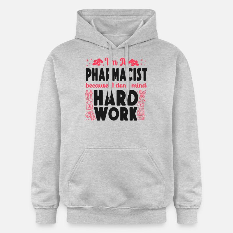 Technicien en pharmacie - Sweat à capuche Softstyle® Gildan Unisexe - gris clair chiné