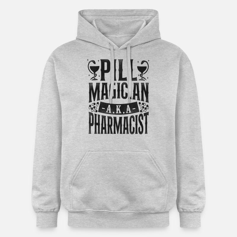 Technicien en pharmacie - Sweat à capuche Softstyle® Gildan Unisexe - gris clair chiné