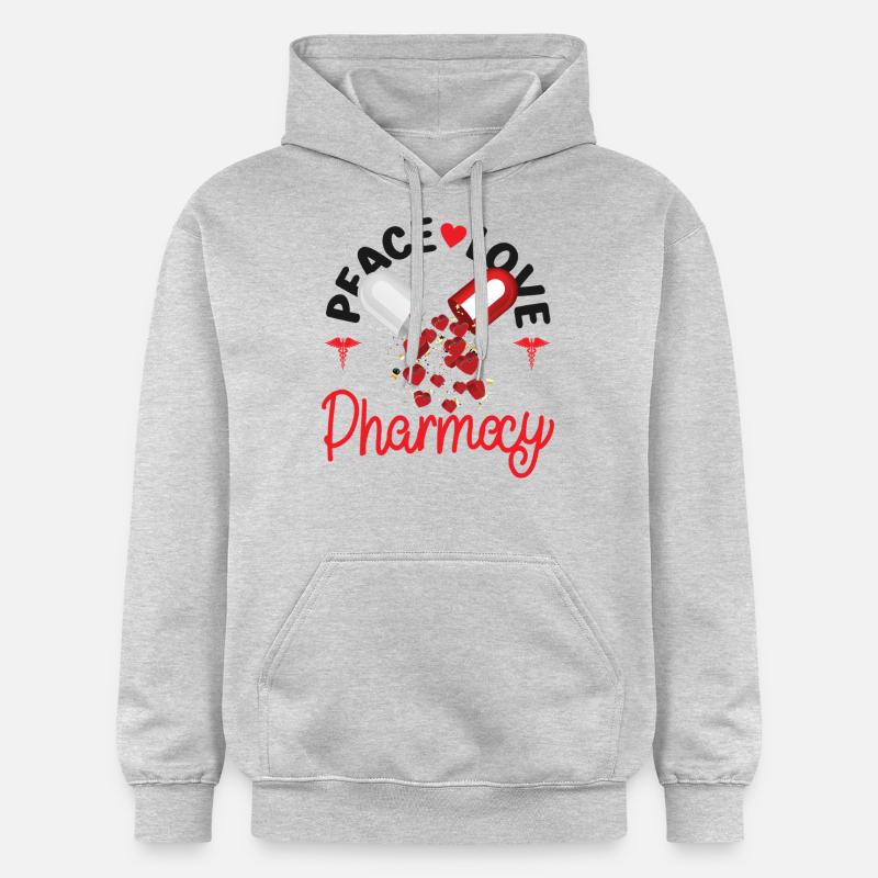 Technicien en pharmacie - Sweat à capuche Softstyle® Gildan Unisexe - gris clair chiné