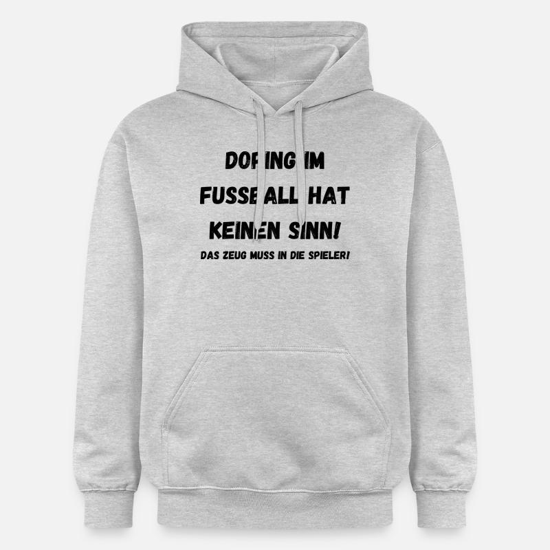 Dopage Noir - Sweat à capuche Softstyle® Gildan Unisexe - gris clair chiné