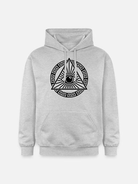 ALL SEEING EYE - Gildan Unisex Softstyle® Midweight Hoodie - light heather grey