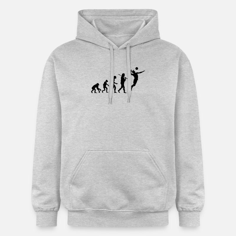 Evolution Volleyball - Sweat à capuche Softstyle® Gildan Unisexe - gris clair chiné