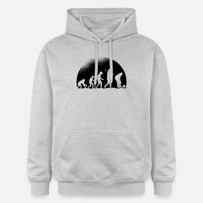 Evolution Curling - Sweat à capuche Softstyle® Gildan Unisexe - gris clair chiné