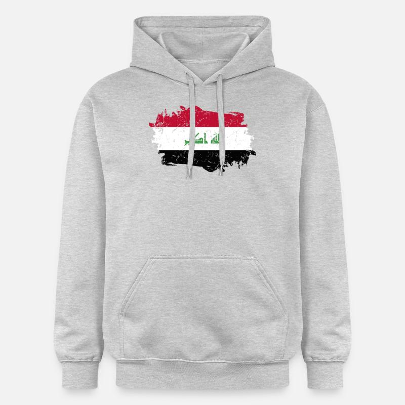Annonces Flag Grunge Annonces Flag - Sweat à capuche Softstyle® Gildan Unisexe - gris clair chiné