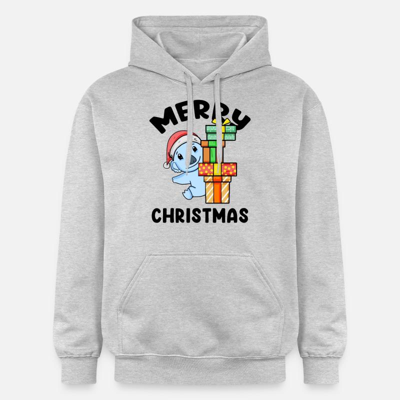 Joyeux Noël Koala - Sweat à capuche Softstyle® Gildan Unisexe - gris clair chiné