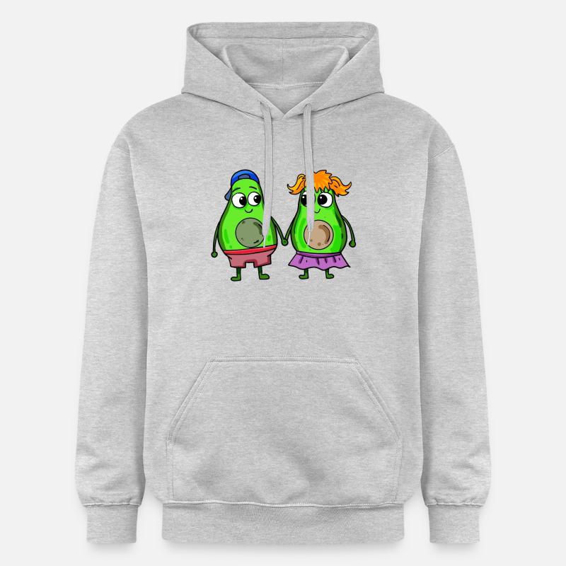 Paire d’avocats - Sweat à capuche Softstyle® Gildan Unisexe - gris clair chiné