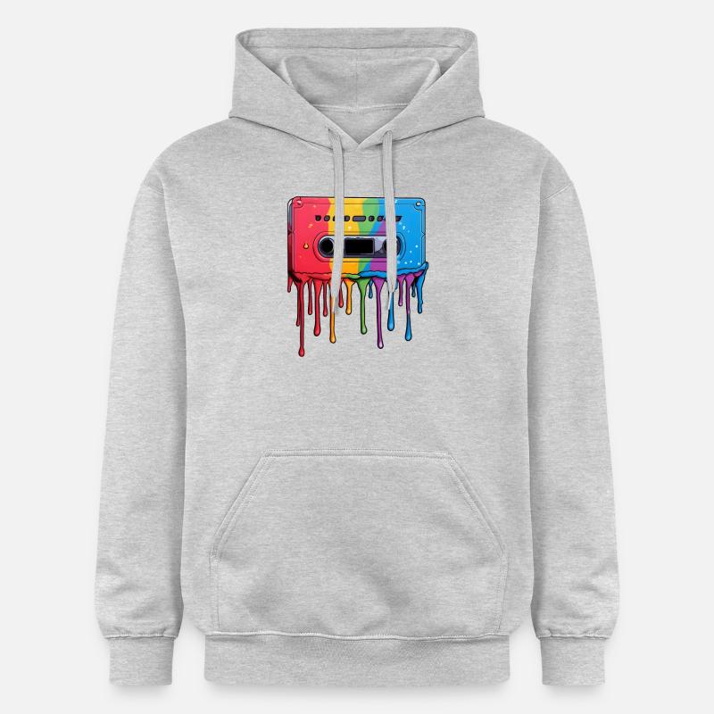 Gouttes de cassette - Sweat à capuche Softstyle® Gildan Unisexe - gris clair chiné