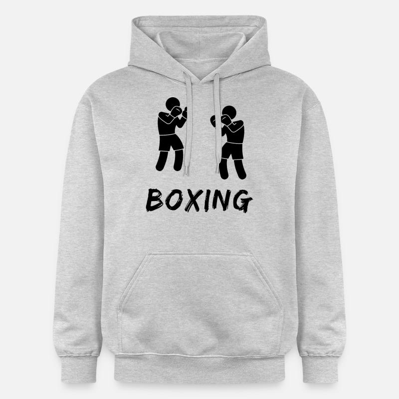 Boxe - Sweat à capuche Softstyle® Gildan Unisexe - gris clair chiné