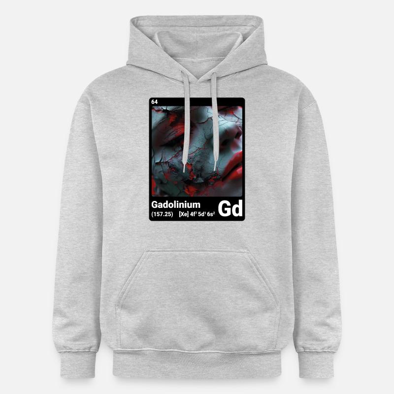 L’IA chez Gadolinium (bk) - Sweat à capuche Softstyle® Gildan Unisexe - gris clair chiné