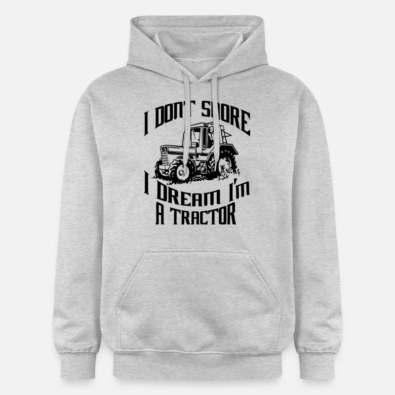 Paysans Fun Design unique - Sweat à capuche Softstyle® Gildan Unisexe - gris clair chiné