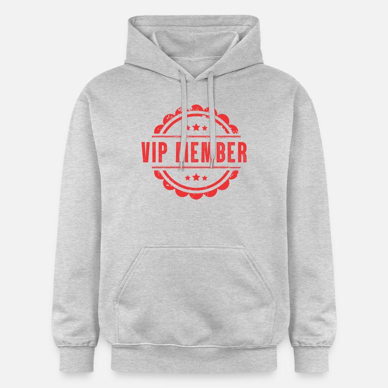 Tampon de membre VIP - Sweat à capuche Softstyle® Gildan Unisexe - gris clair chiné
