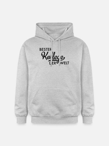 bester kollege - Gildan Unisex Softstyle® Midweight Hoodie - Hellgrau meliert