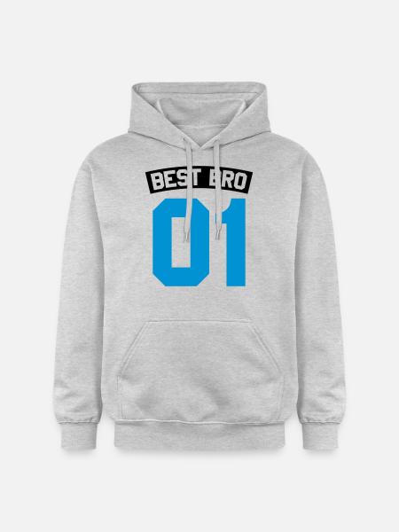 Best Bro - Gildan Unisex Softstyle® Midweight Hoodie - Hellgrau meliert