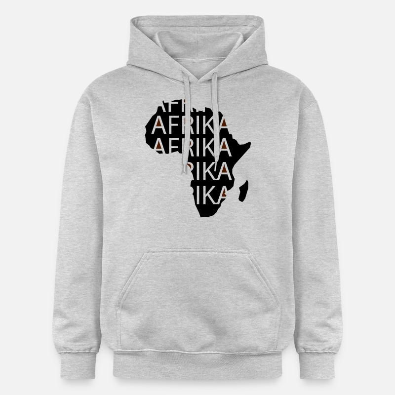 Afrique - Sweat à capuche Softstyle® Gildan Unisexe - gris clair chiné
