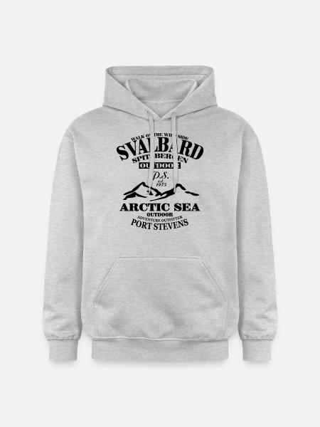 Spitsbergen - Svalbard - Spitzbergen - Gildan Unisex Softstyle® Midweight Hoodie - Hellgrau meliert
