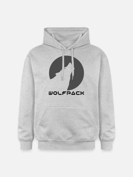 wolfpack_1 - Gildan Unisex Softstyle® Midweight Hoodie - Hellgrau meliert
