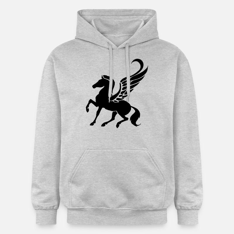 Pegase - Sweat à capuche Softstyle® Gildan Unisexe - gris clair chiné