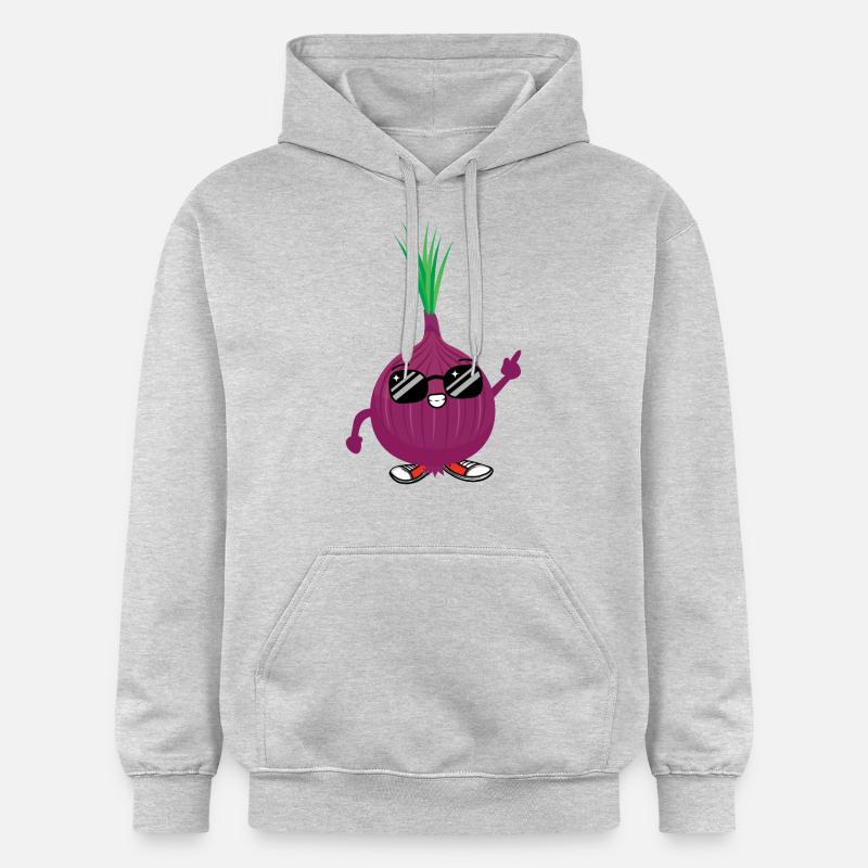 Oignon cool - Sweat à capuche Softstyle® Gildan Unisexe - gris clair chiné