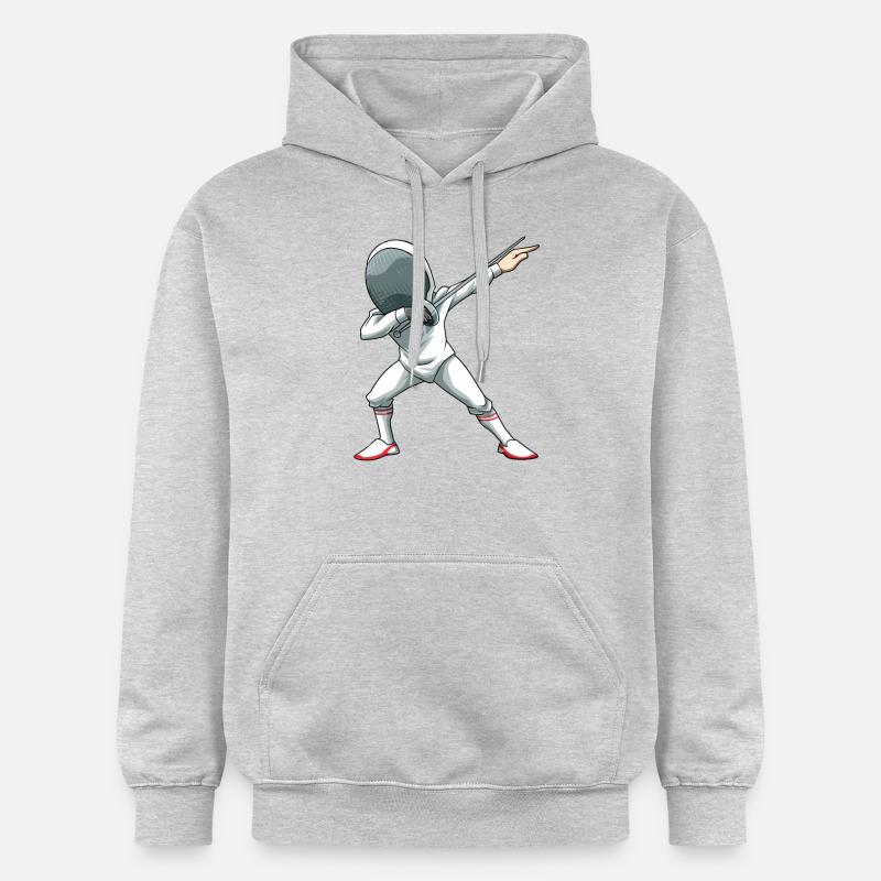 Fechten Dabbing Dab Fechtkampf - Gildan Unisex Softstyle® Midweight Hoodie - Hellgrau meliert