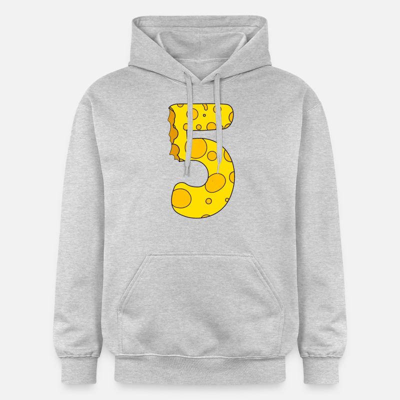 Fromage numéro 5 - Sweat à capuche Softstyle® Gildan Unisexe - gris clair chiné
