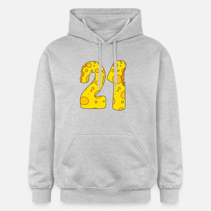 21 ans - 21e anniversaire - 1921 - Sweat à capuche Softstyle® Gildan Unisexe - gris clair chiné