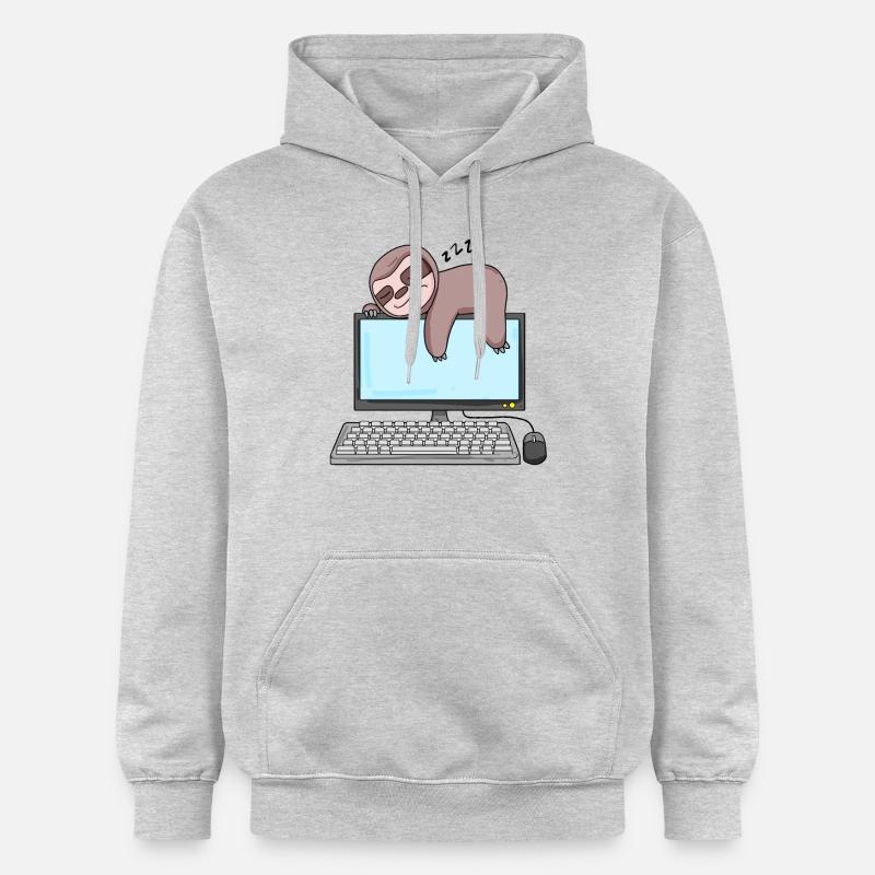 Computer Nerd Programmierer Geschenk - Gildan Unisex Softstyle® Midweight Hoodie - Hellgrau meliert