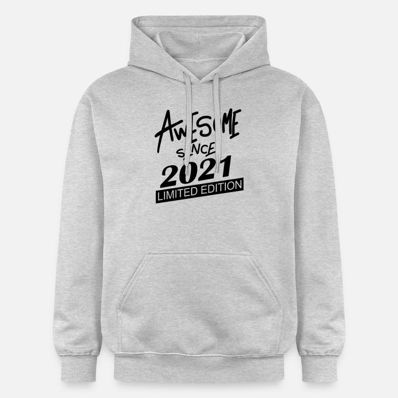2021 - Millésime 2021 - Sweat à capuche Softstyle® Gildan Unisexe - gris clair chiné