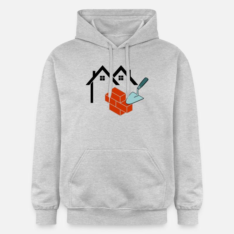 Logo de Mason - Sweat à capuche Softstyle® Gildan Unisexe - gris clair chiné