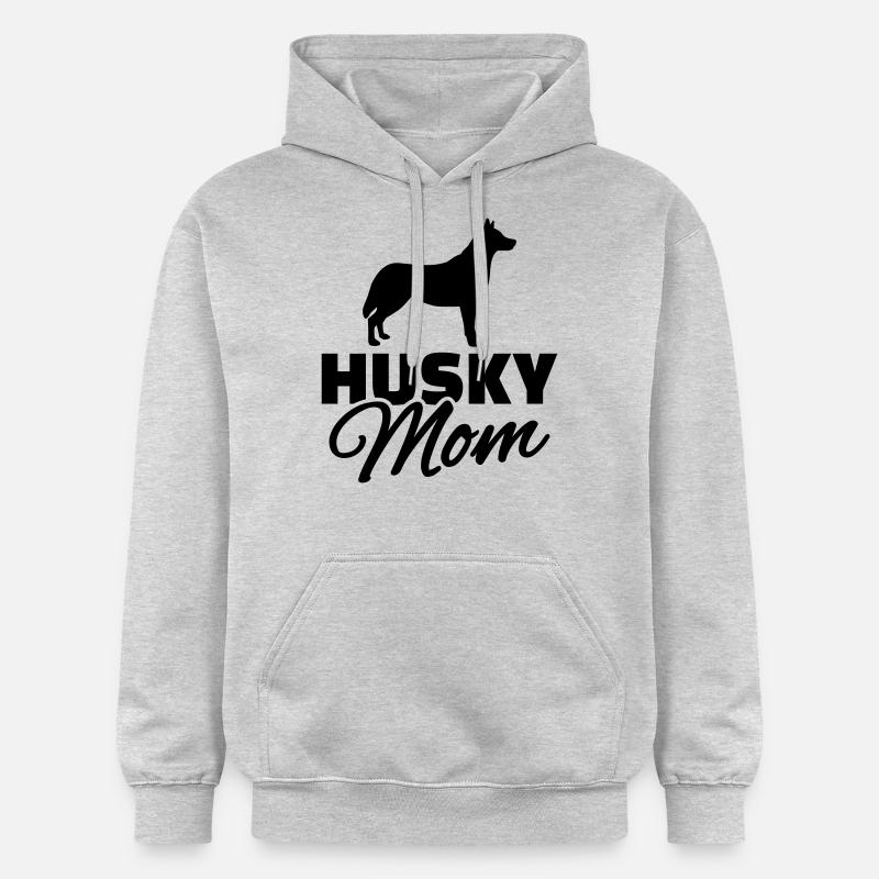 Husky Mom - Sweat à capuche Softstyle® Gildan Unisexe - gris clair chiné