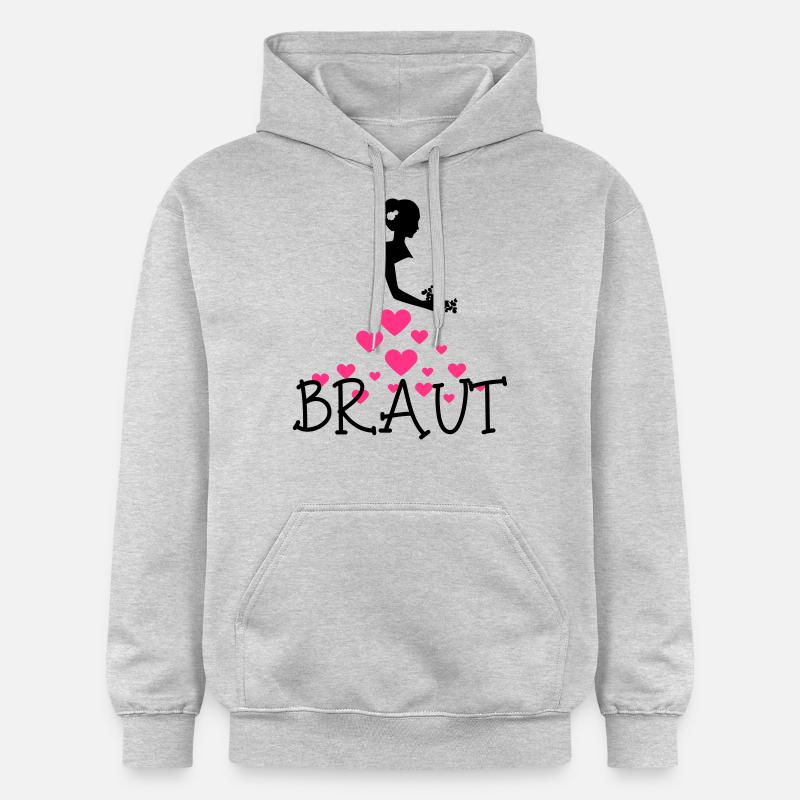 braut_4_3f - Sweat à capuche Softstyle® Gildan Unisexe - gris clair chiné