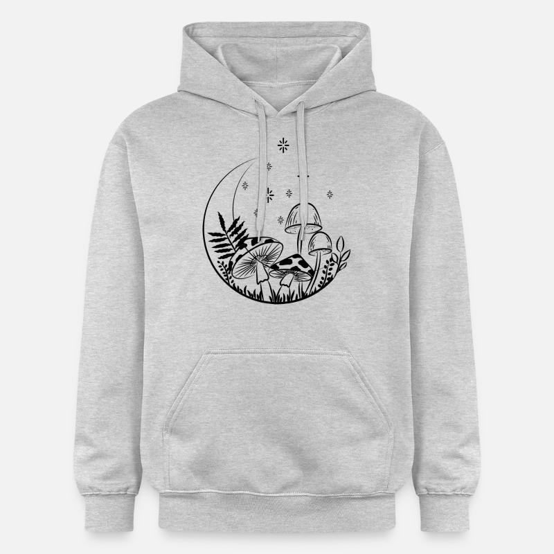 Champignons de nuit - Sweat à capuche Softstyle® Gildan Unisexe - gris clair chiné