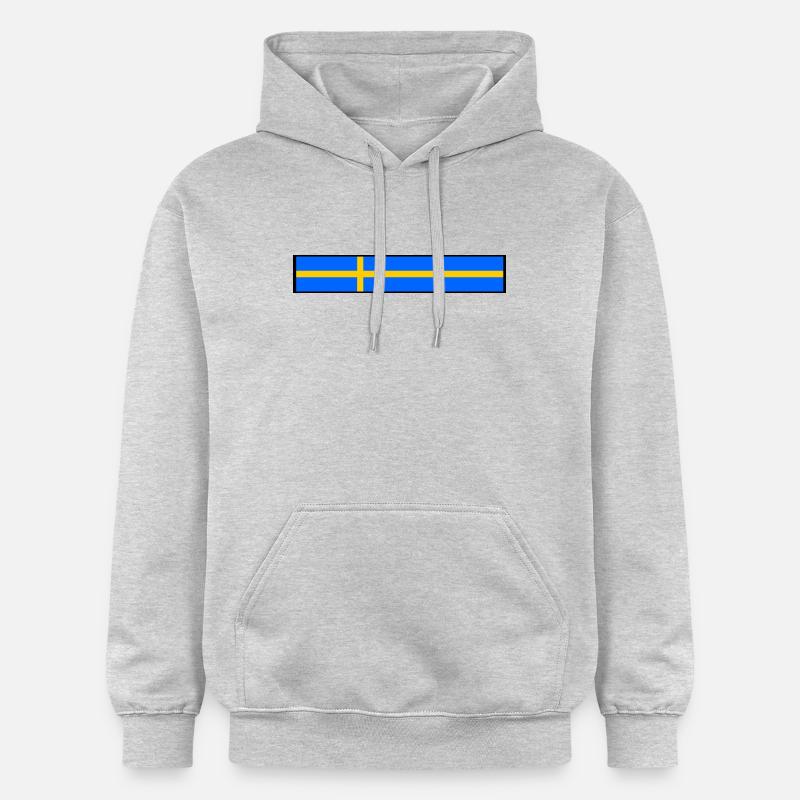 Drapeau suède - Sweat à capuche Softstyle® Gildan Unisexe - gris clair chiné