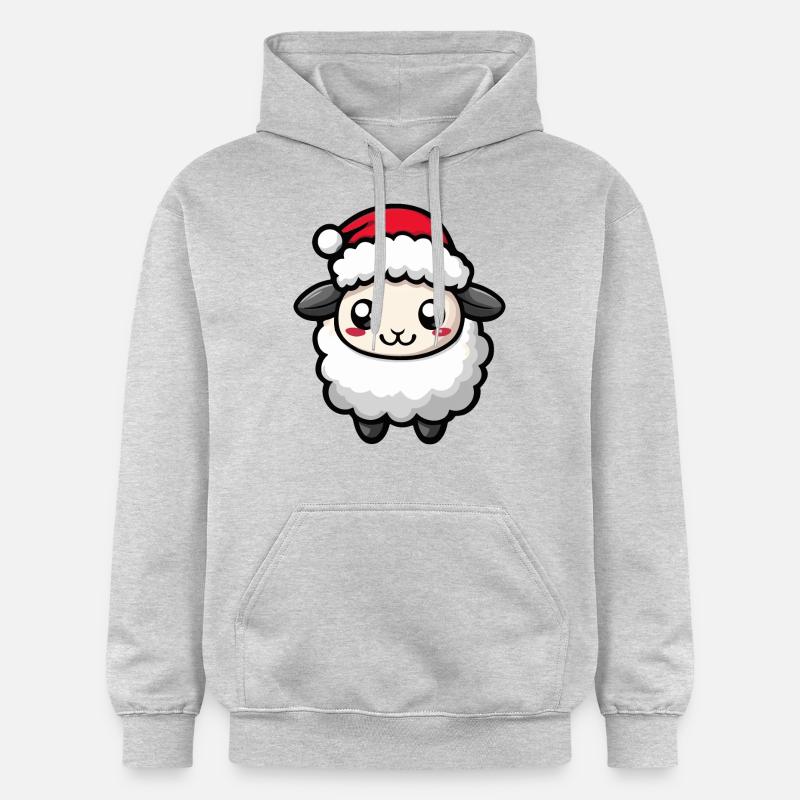 Mouton Noël Noël - Sweat à capuche Softstyle® Gildan Unisexe - gris clair chiné