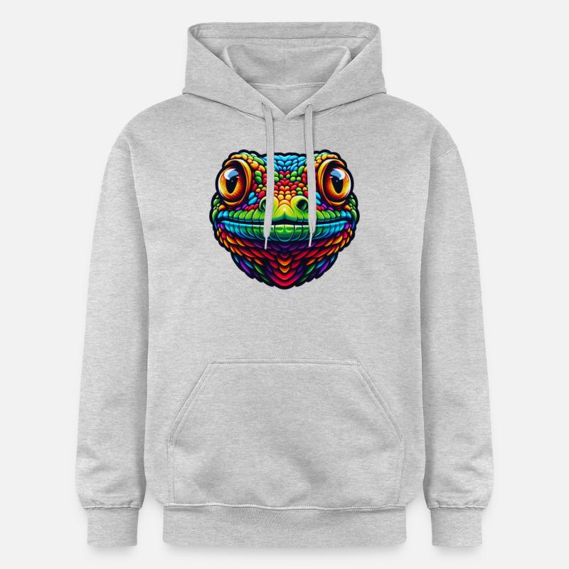 gecko - Sweat à capuche Softstyle® Gildan Unisexe - gris clair chiné